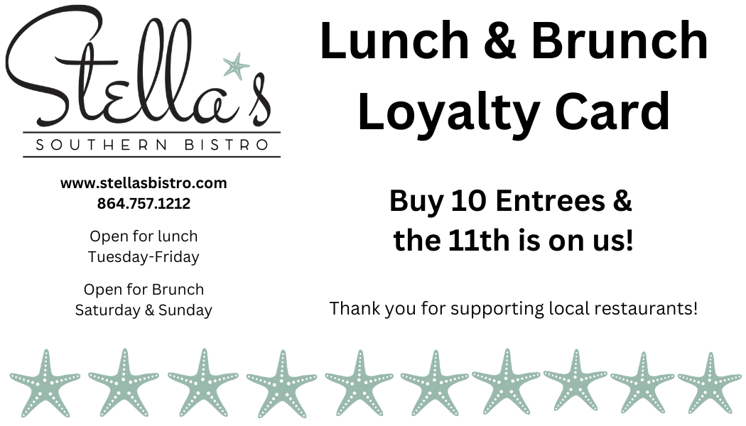 Join Our Lunch Loyalty Program at Stella’s