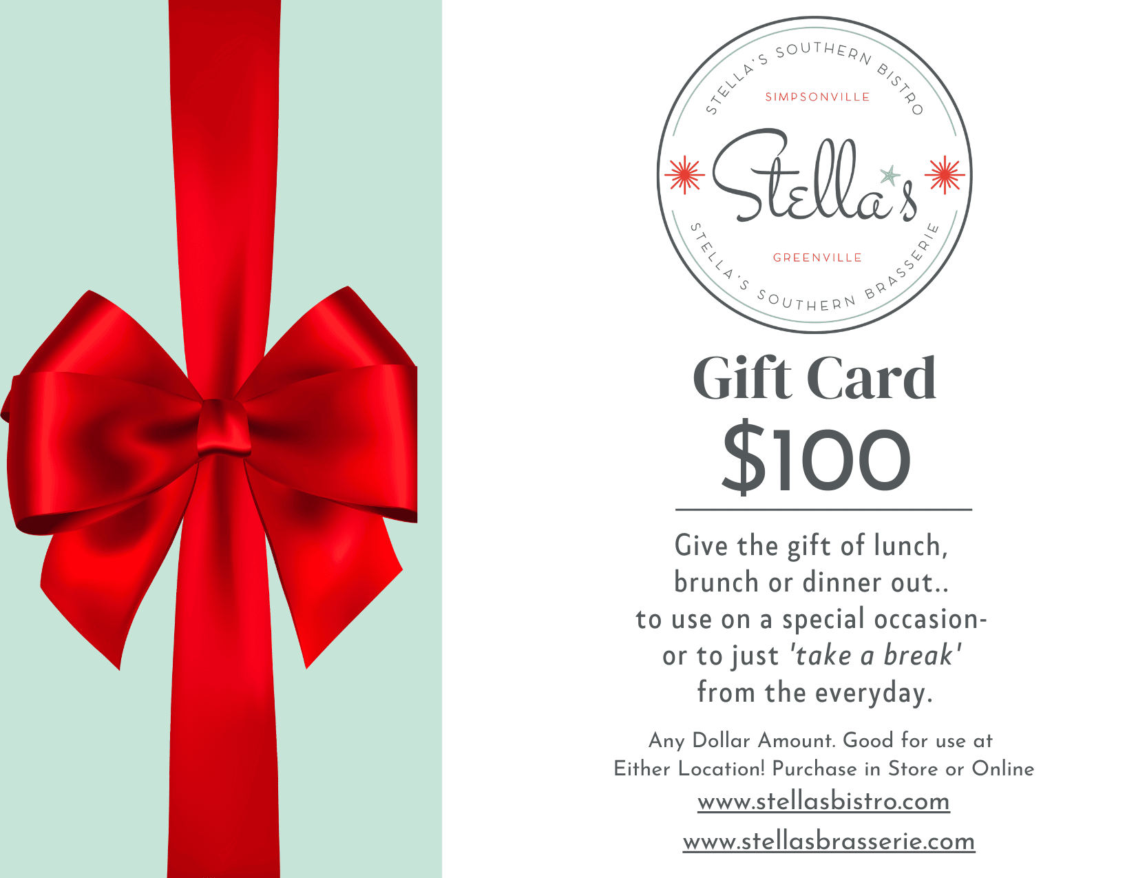 Stella’s Gift Cards