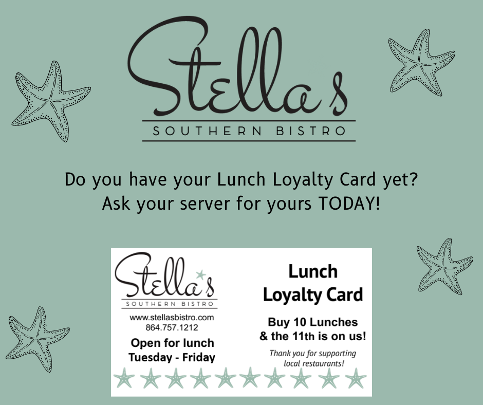 Join Our Lunch Loyalty Program at Stella’s